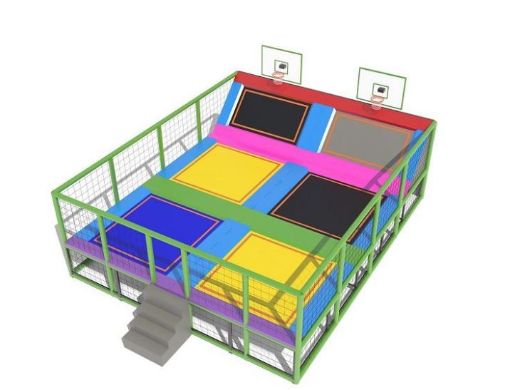 Square Mini Trampoline Park